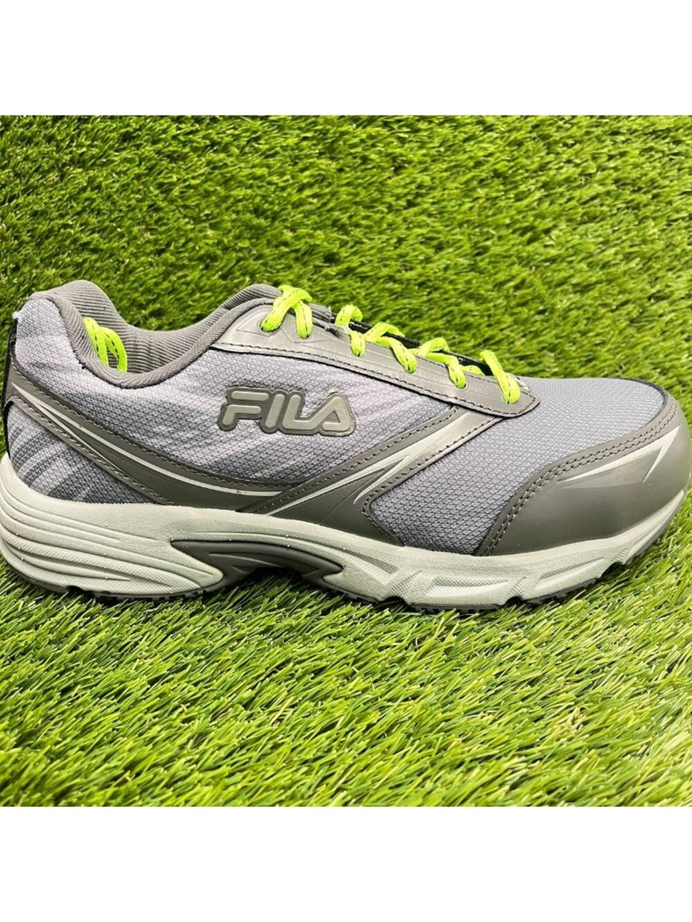Fila Memory Meiera 2 Womens Size 9.5 Gray White Composite Toe Safety Work Shoes